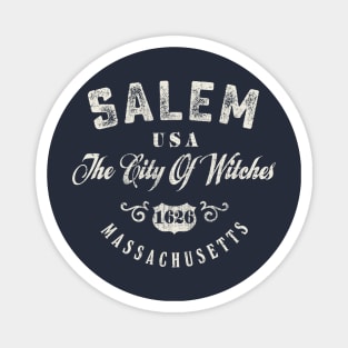 Salem The City Of Witches Massachusetts Vintage Magnet